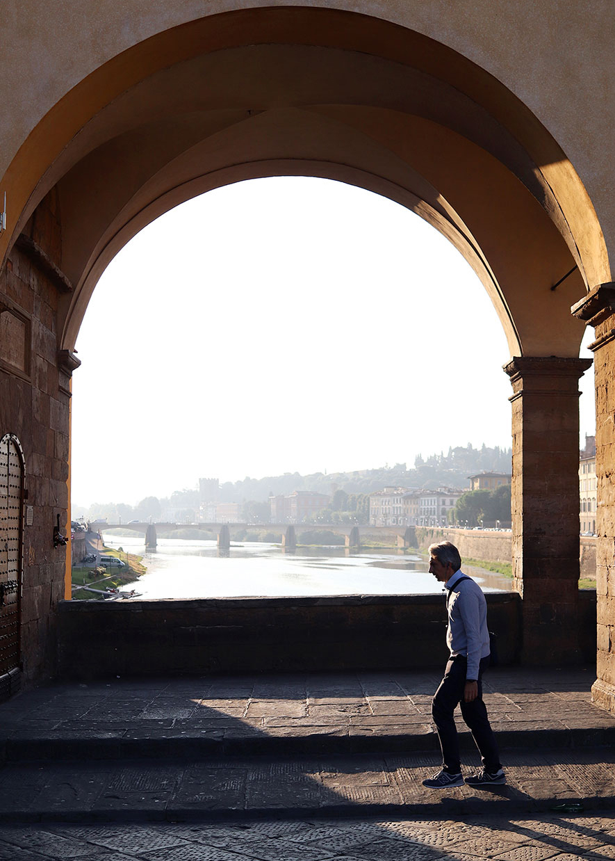Die berühmte Ponte Vecchio in Florenz