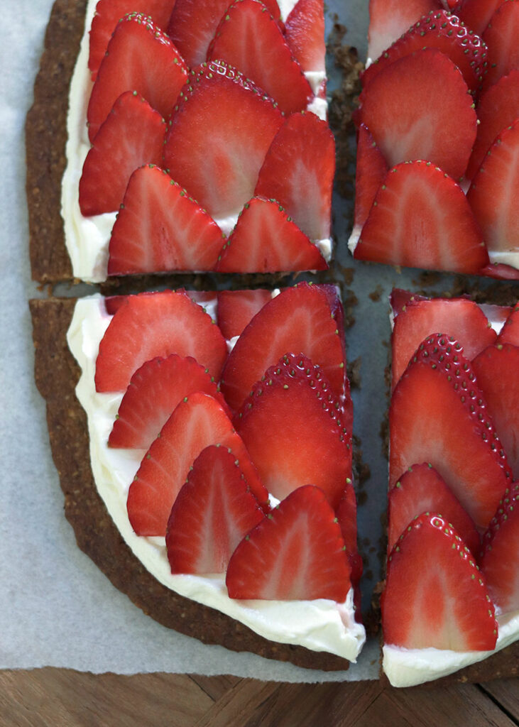 Foodfotografie einer Erdbeer Tarte